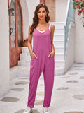 Spaghetti Strap Jumpsuit with Pockets - Trendsi - Flyclothing LLC