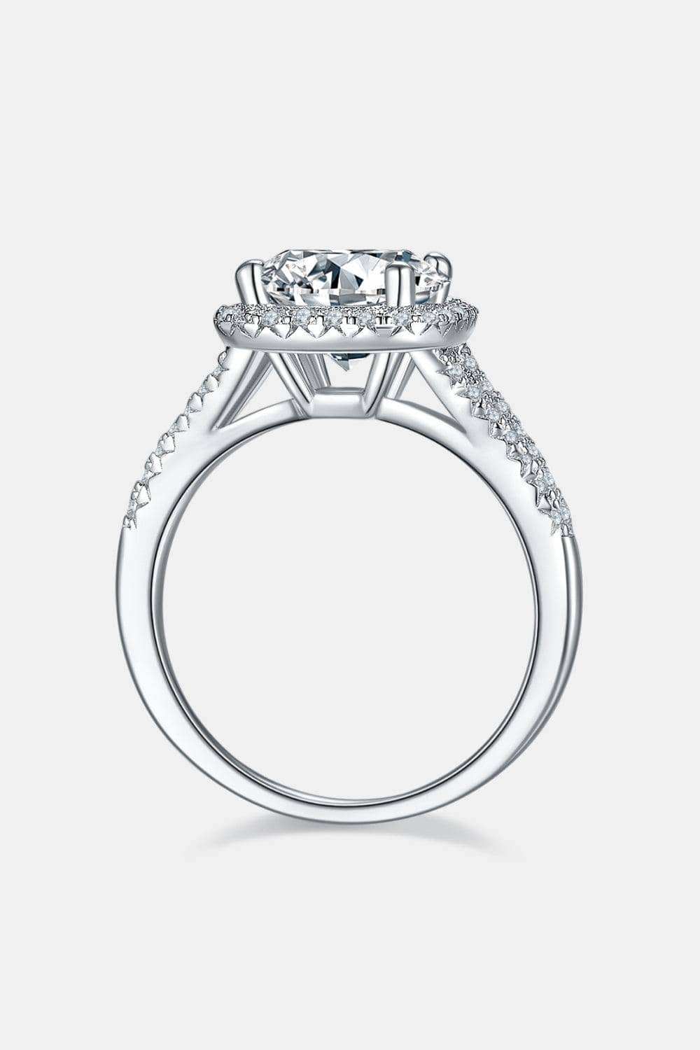 3 Carat Moissanite Halo Ring - Trendsi - Flyclothing LLC