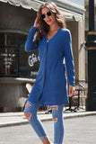 Button Up Long Sleeve Cover Up - Trendsi - Flyclothing LLC