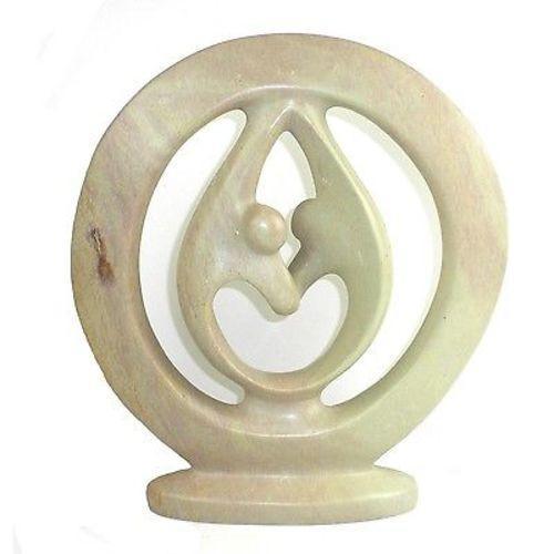 Natural Soapstone 6-inch Lover's Embrace Sculpture - Smolart - Flyclothing LLC