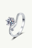 On My Mind 925 Sterling Silver Moissanite Ring - Trendsi - Flyclothing LLC