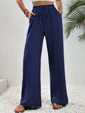 Wide Leg Drawstring Pants - Trendsi - Flyclothing LLC