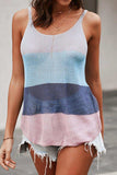 Color Block Scoop Neck Knit Tank - Trendsi - Flyclothing LLC