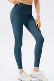 High Waist Slim Fit Long Sports Pants - Trendsi - Flyclothing LLC