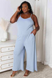 Basic Bae Full Size Spaghetti Strap V-Neck Jumpsuit - Trendsi - Flyclothing LLC