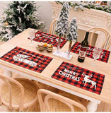 Assorted 2-Piece Plaid Placemats - Trendsi - Flyclothing LLC