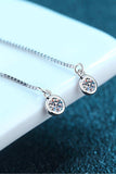 Moissanite 925 Sterling Silver Threader Earrings - Trendsi - Flyclothing LLC