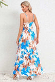 Printed Surplice Maxi Cami Dress - Trendsi - Flyclothing LLC