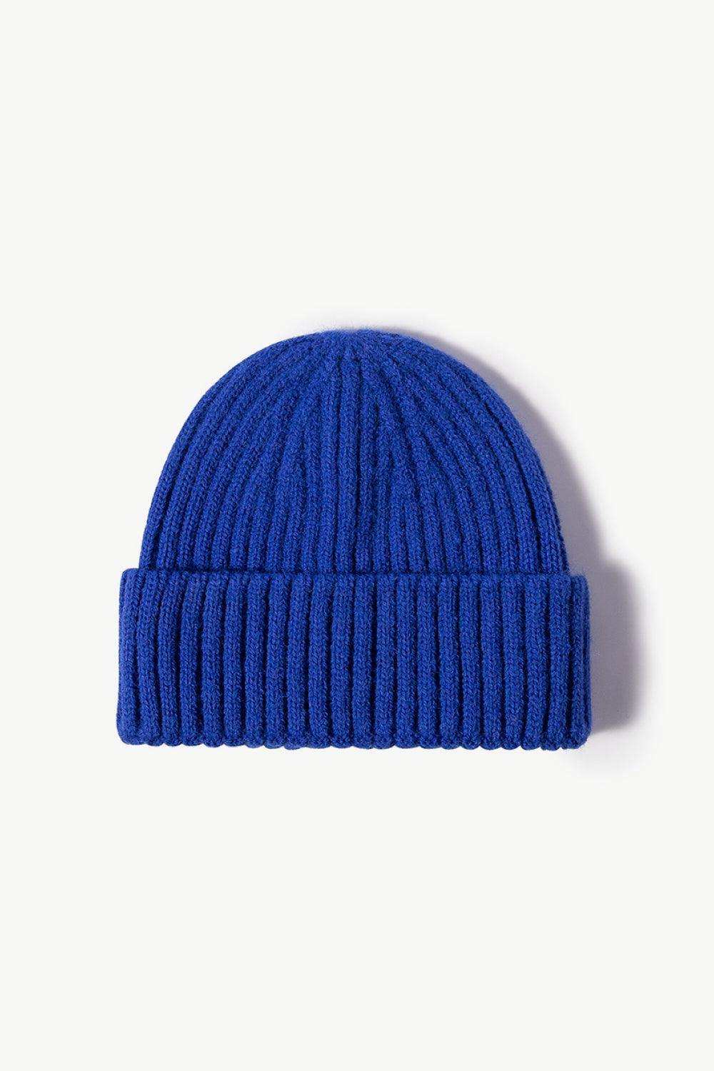 Rib-Knit Cuff Beanie - Trendsi - Flyclothing LLC