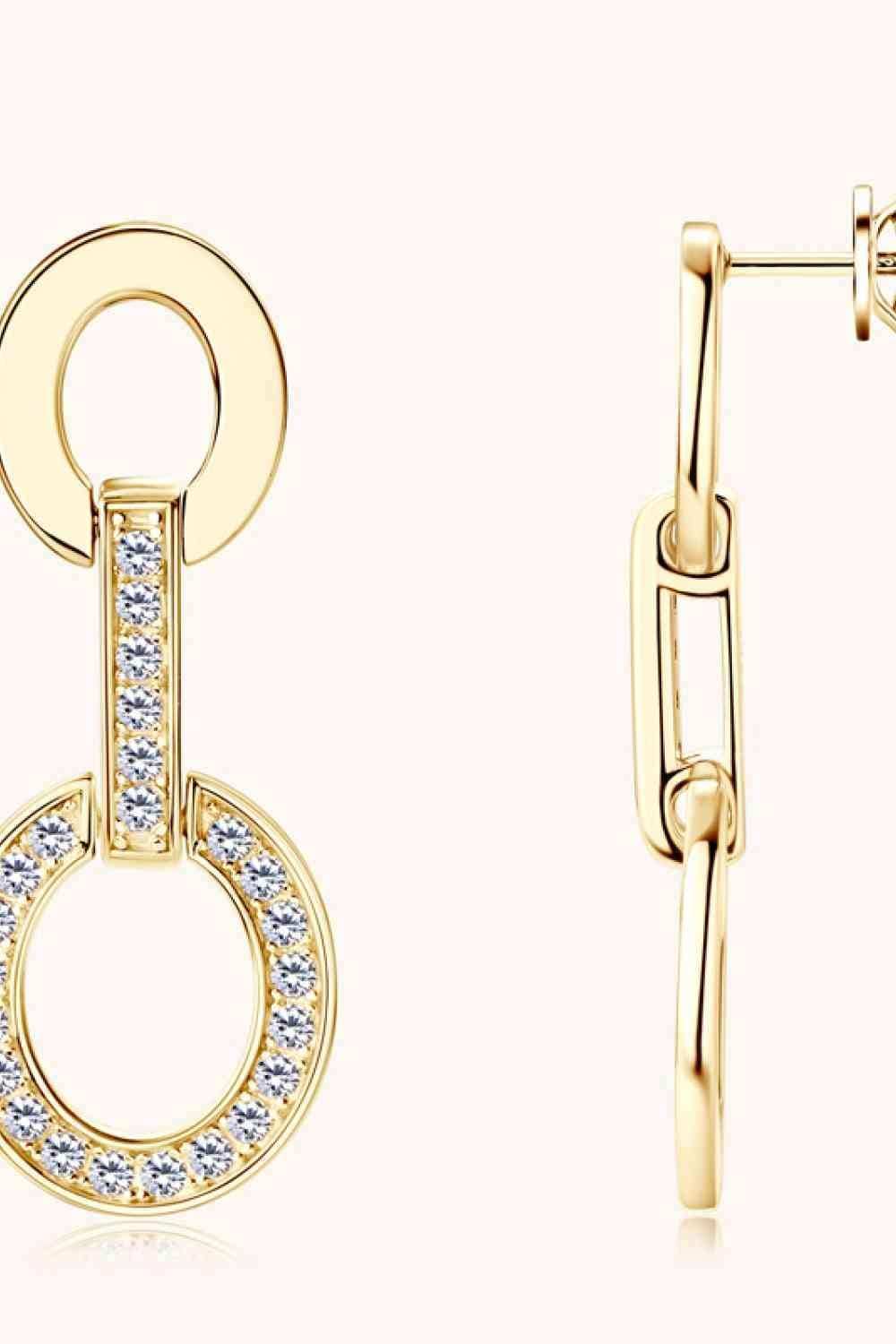 Moissanite 925 Sterling Silver Earrings - Trendsi - Flyclothing LLC