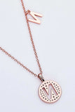 Moissanite K to T Pendant Necklace - Trendsi - Flyclothing LLC