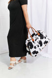 Animal Print Plush Weekender Bag - Trendsi - Flyclothing LLC