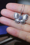 1 Carat Moissanite Butterfly Pendant Necklace - Trendsi - Flyclothing LLC