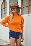 Turtle Neck Long Sleeve Pullover Sweater - Trendsi - Flyclothing LLC