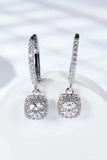 Moissanite Huggie Drop Earrings - Trendsi - Flyclothing LLC
