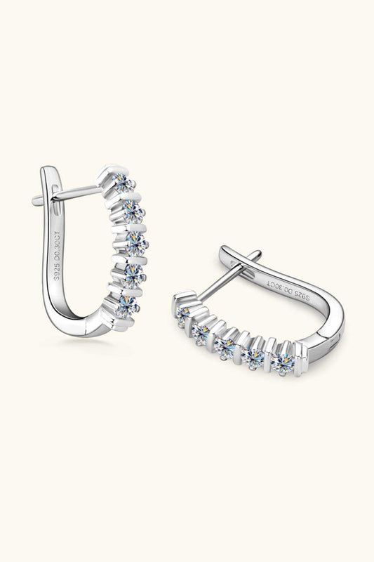 Moissanite 925 Sterling Silver Earrings - Trendsi - Flyclothing LLC