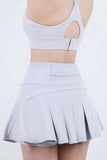 High Waist Pleated Active Skirt - Trendsi - Flyclothing LLC