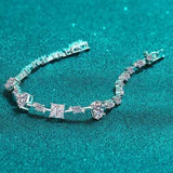 6.2 Carat Moissanite 925 Sterling Silver Bracelet - Trendsi - Flyclothing LLC