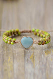 Handmade Heart Shape Natural Stone Bracelet - Trendsi - Flyclothing LLC