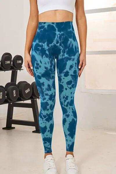 Tie-Dye High Waist Active Leggings - Trendsi - Flyclothing LLC