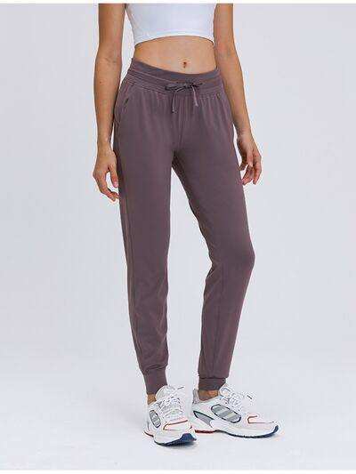 Double Take Tied Joggers with Pockets - Trendsi - Flyclothing LLC