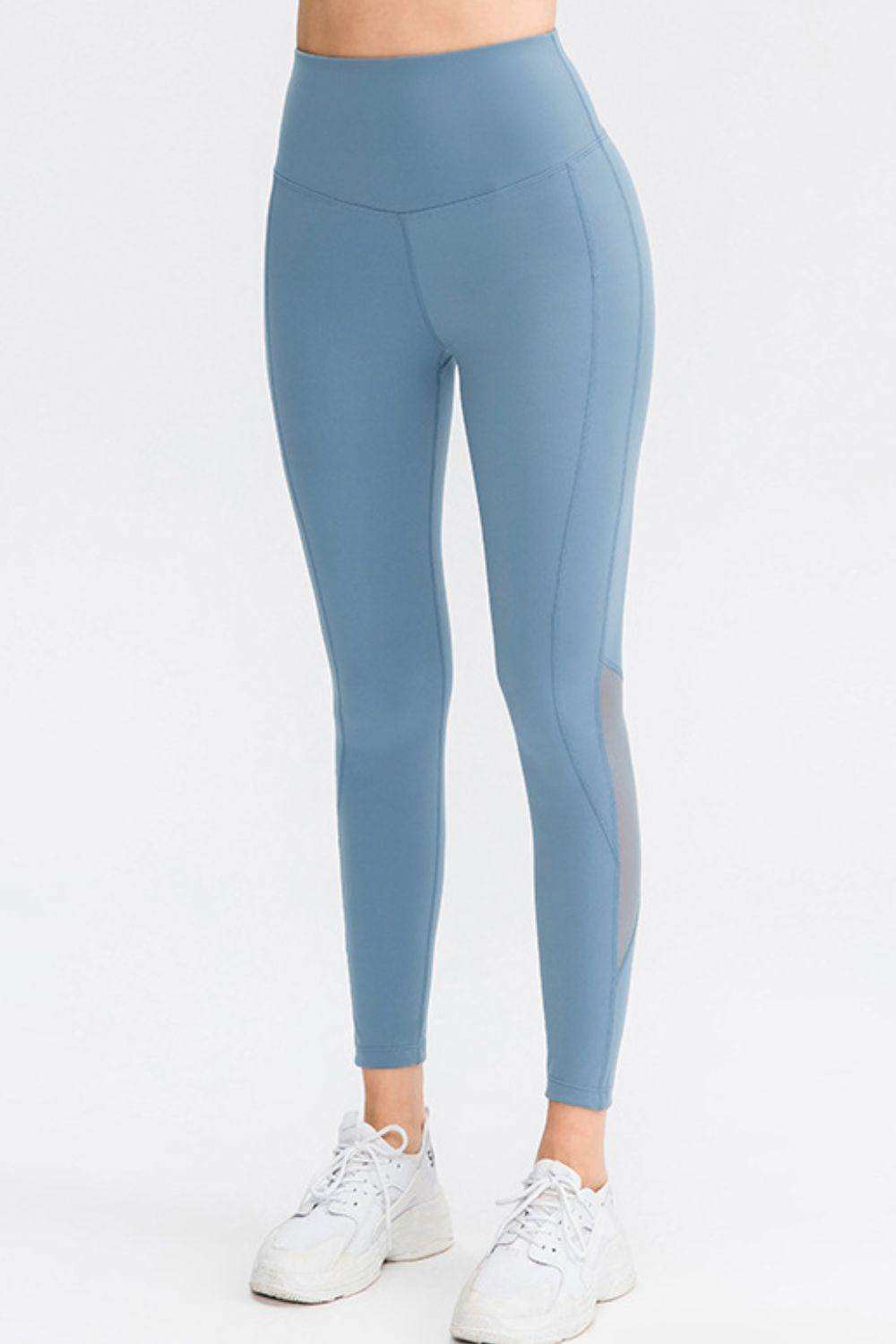 Wide Waistband Slim Fit Long Sports Pants - Trendsi - Flyclothing LLC