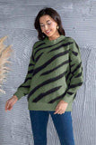 Animal Element Round Neck Dropped Shoulder Sweater - Trendsi - Flyclothing LLC