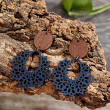 Geometric Cutout Dangle Earrings - Trendsi - Flyclothing LLC