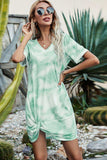 Twisted V-Neck Short Sleeve Dress - Trendsi - Flyclothing LLC