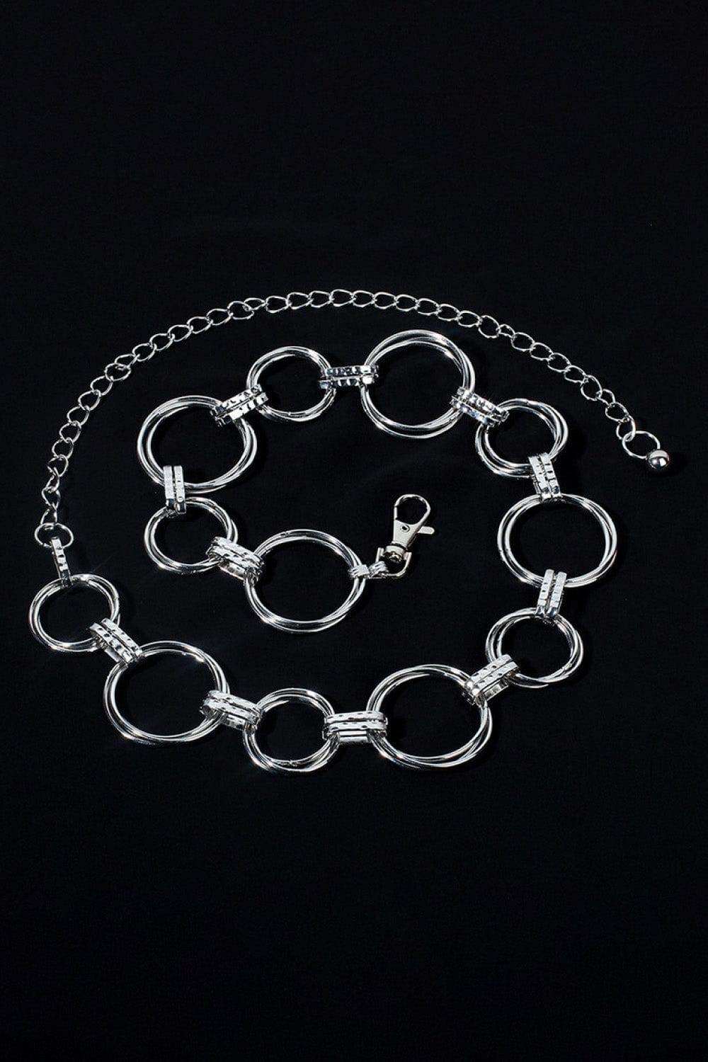 Alloy Chain Circle Shape Belt - Trendsi - Flyclothing LLC