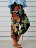 Printed Tied Cropped Pants - Trendsi - Flyclothing LLC