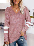 V-Neck Raglan Sleeve T-Shirt - Trendsi - Flyclothing LLC