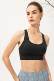 Scoop Neck Long Sports Bra - Trendsi - Flyclothing LLC