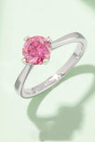 1 Carat Moissanite 925 Sterling Silver Solitaire Ring - Trendsi - Flyclothing LLC