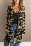 Printed Open Front Longline Cardigan - Trendsi - Flyclothing LLC