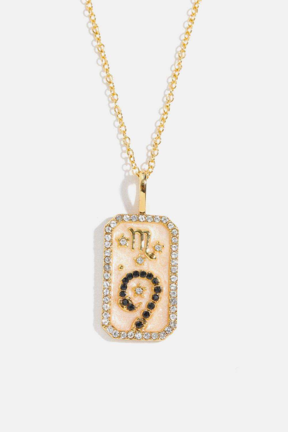Rhinestone Constellation Pendant Copper Necklace - Trendsi - Flyclothing LLC