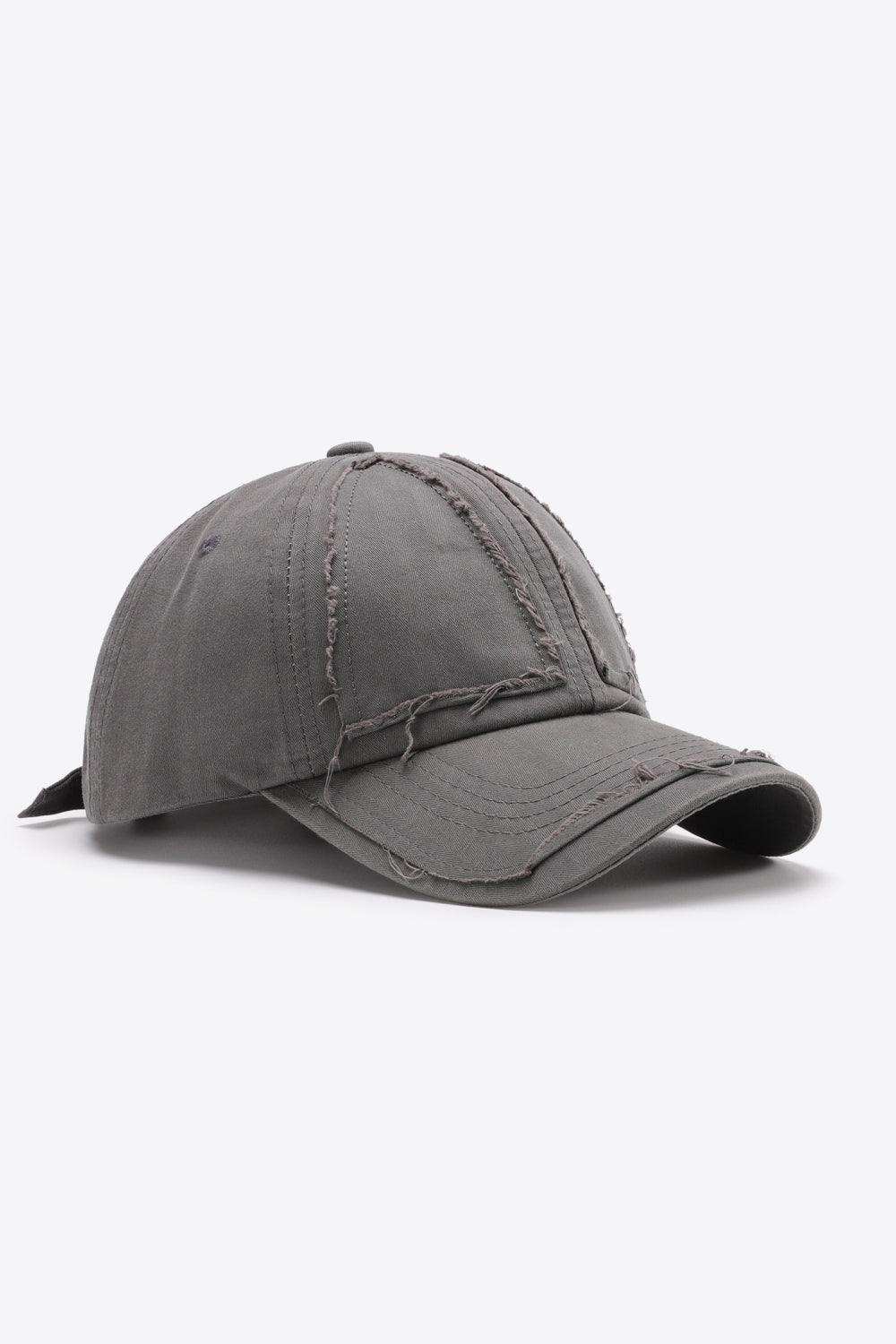 Distressed Adjustable Baseball Cap - Trendsi - Flyclothing LLC