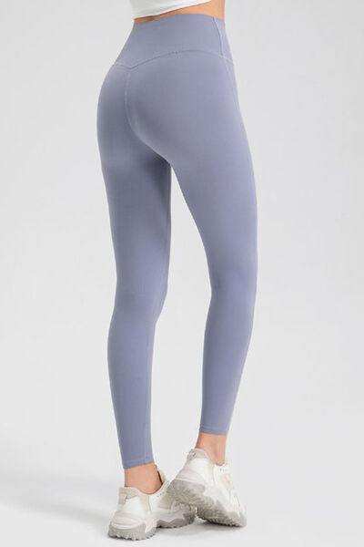 High Waist Skinny Active Pants - Trendsi - Flyclothing LLC