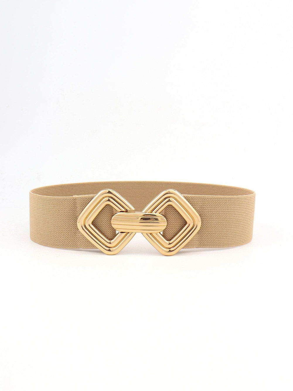 Geometric Buckle Elastic Wide Belt - Trendsi - Flyclothing LLC