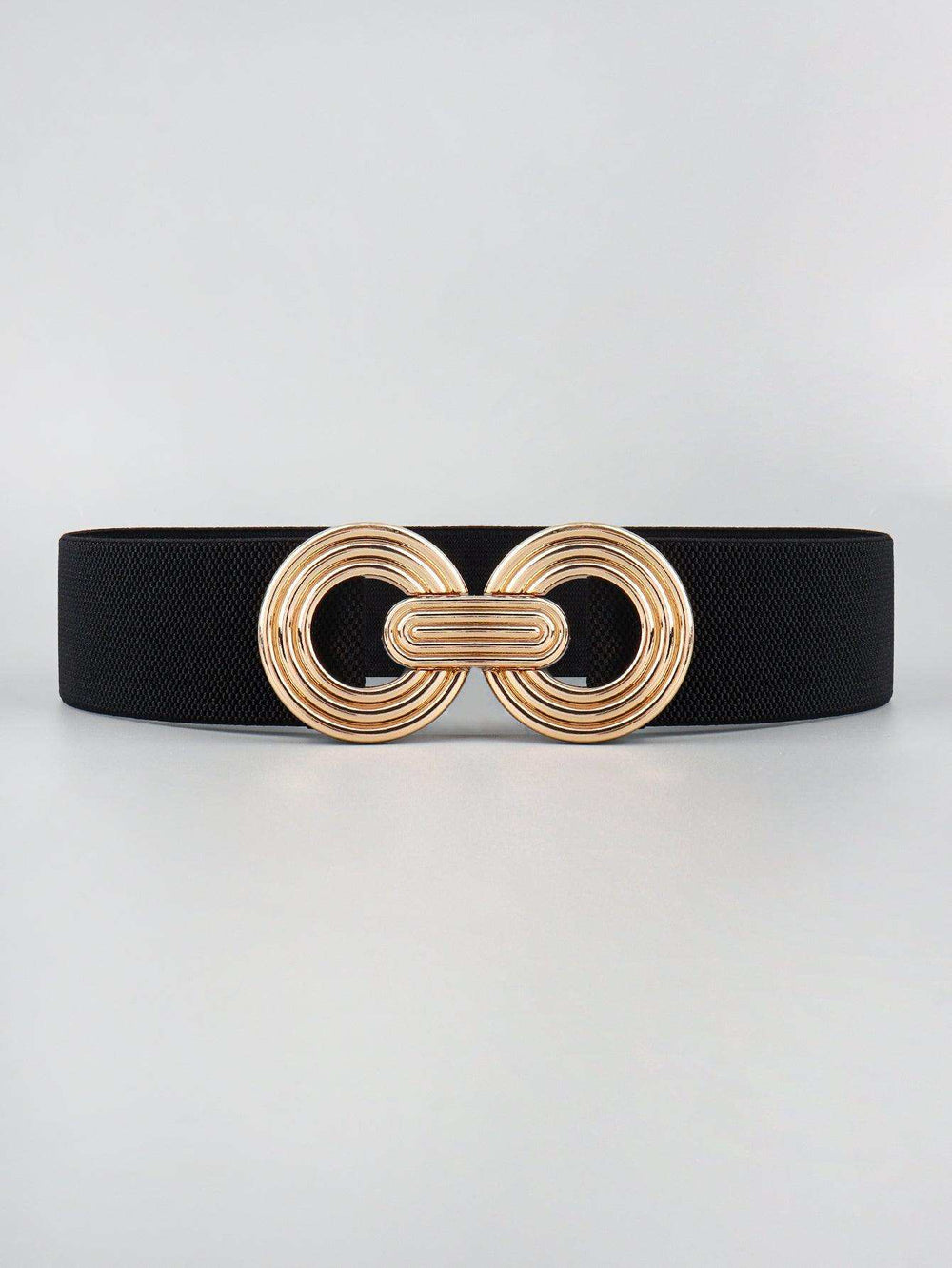 Geometric Buckle Elastic Wide Belt - Trendsi - Flyclothing LLC
