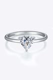 1 Carat Moissanite 925 Sterling Silver Solitaire Ring - Trendsi - Flyclothing LLC