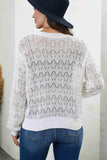 Openwork V-Neck Cardigan - Trendsi - Flyclothing LLC