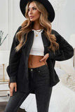 Button Up Collared Neck Long Sleeve Jacket - Trendsi - Flyclothing LLC