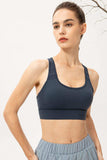 Scoop Neck Long Sports Bra - Trendsi - Flyclothing LLC
