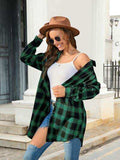 Plaid Button Up Dropped Shoulder Shirt - Trendsi - Flyclothing LLC