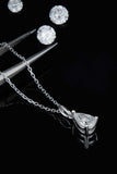 1 Carat Moissanite 925 Sterling Silver Necklace - Trendsi - Flyclothing LLC