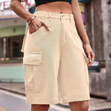 Denim Cargo Shorts with Pockets - Trendsi - Flyclothing LLC