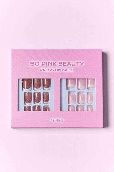 SO PINK BEAUTY Press On Nails 2 Packs - Trendsi - Flyclothing LLC