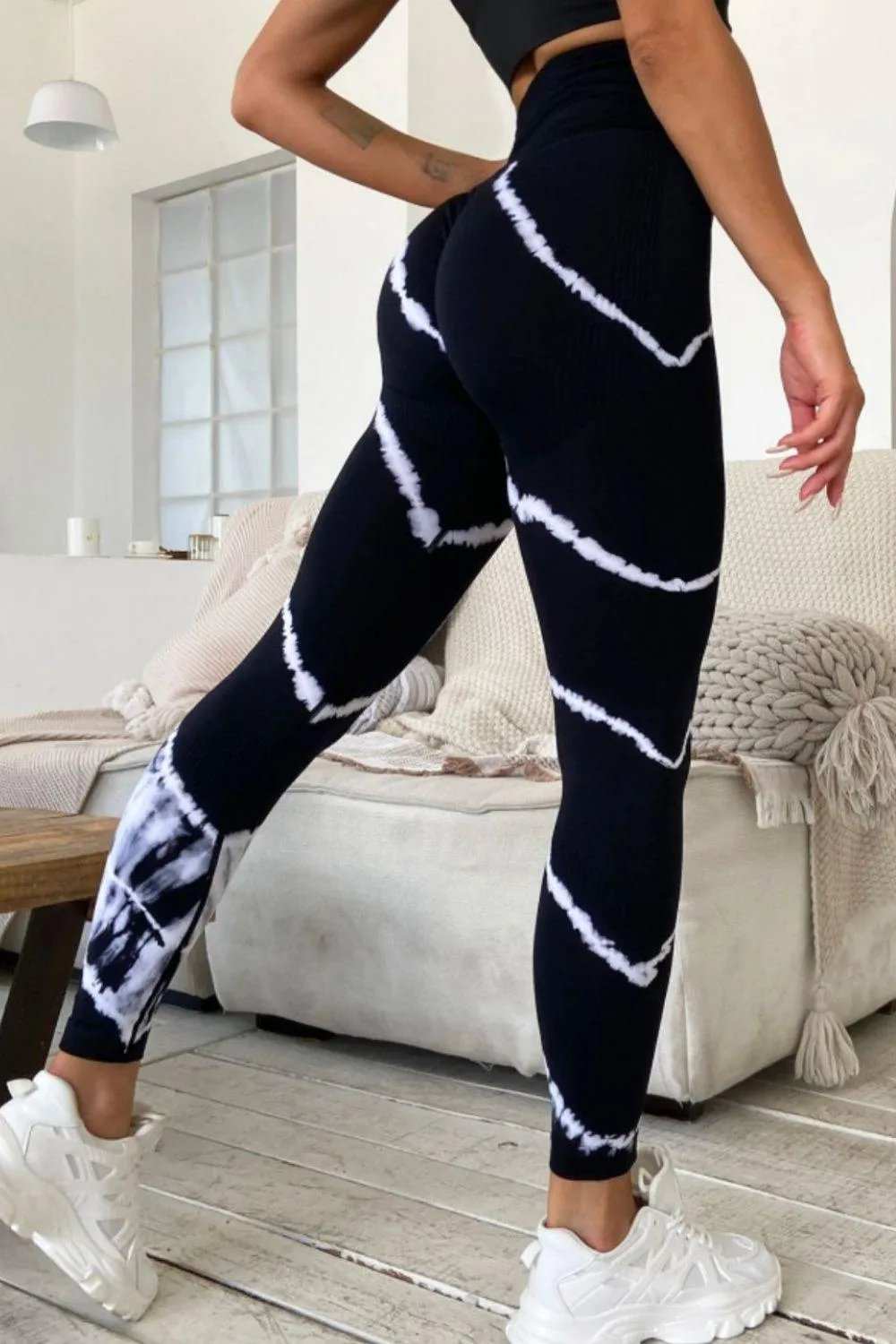 Slim Fit High Waist Long Active Pants - Trendsi - Flyclothing LLC