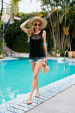 Openwork Tassel Hem Knit Tank - Trendsi - Flyclothing LLC